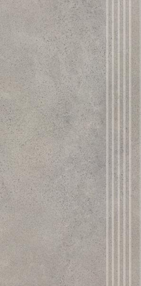 Silkdust Light Grys Stopnica Prosta Nacinana Mat 29,8x59,8