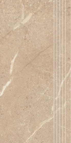 Sunnydust Beige Stopnica Prosta Nacinana Mat 29,8x59,8
