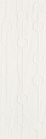 Titanium Bianco Heksagon Struktura 25x75