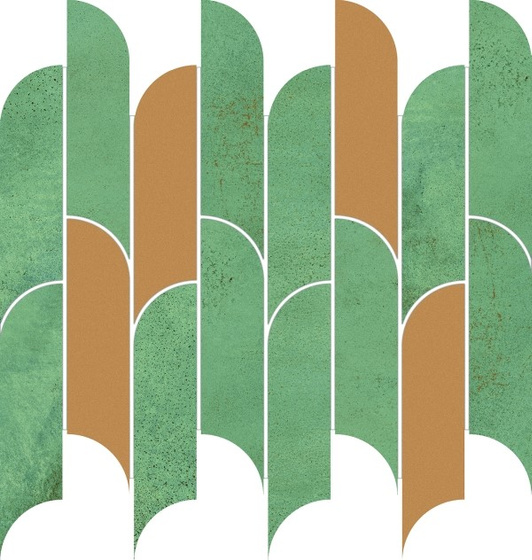Tissue Green Mozaika 27,2x29,8