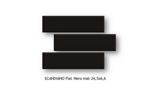 Scandiano Flat Nero Elewacja 24,5x6,6