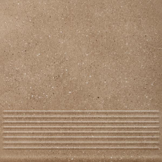 Mattone Sabbia Brown Stopnica Prosta 30x30