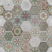 Patchwork Hexagon Colour Rett 60x60