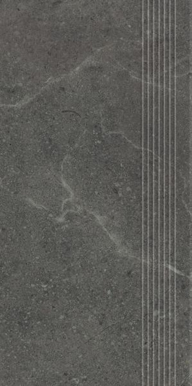 Archicross Concrete Black Stopnica Prasowana Mat 29,8x59,8