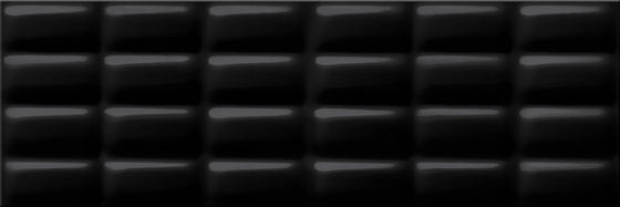 Black Glossy Pillow Structure 25x75