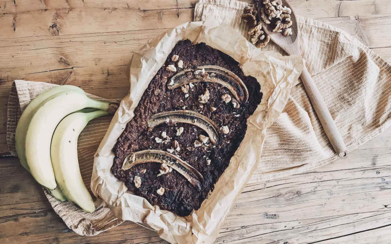 Vegan Beautyboost: Braunhirse Bananenbrot mit Cranberries