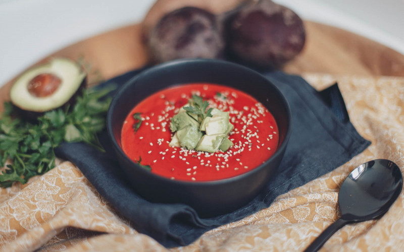 Gegen den Winterblues: Süßkartoffel-Rote Beete-Suppe