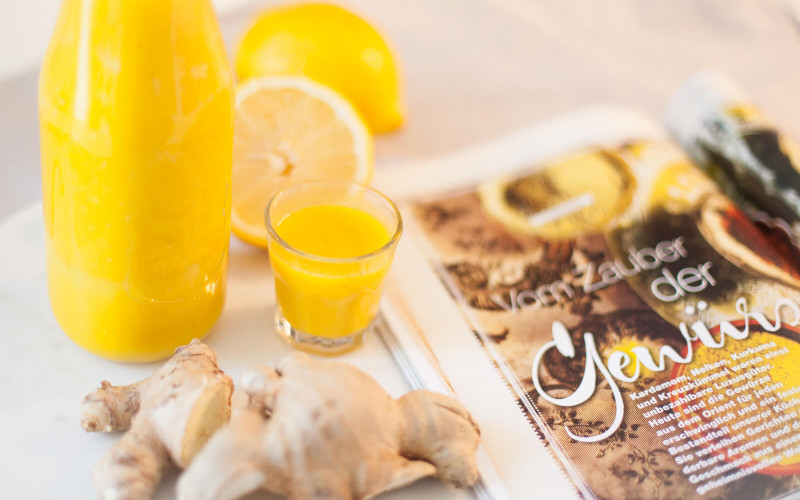 DIY Immun-Boost für kalte Tage: Ingwer-Shots