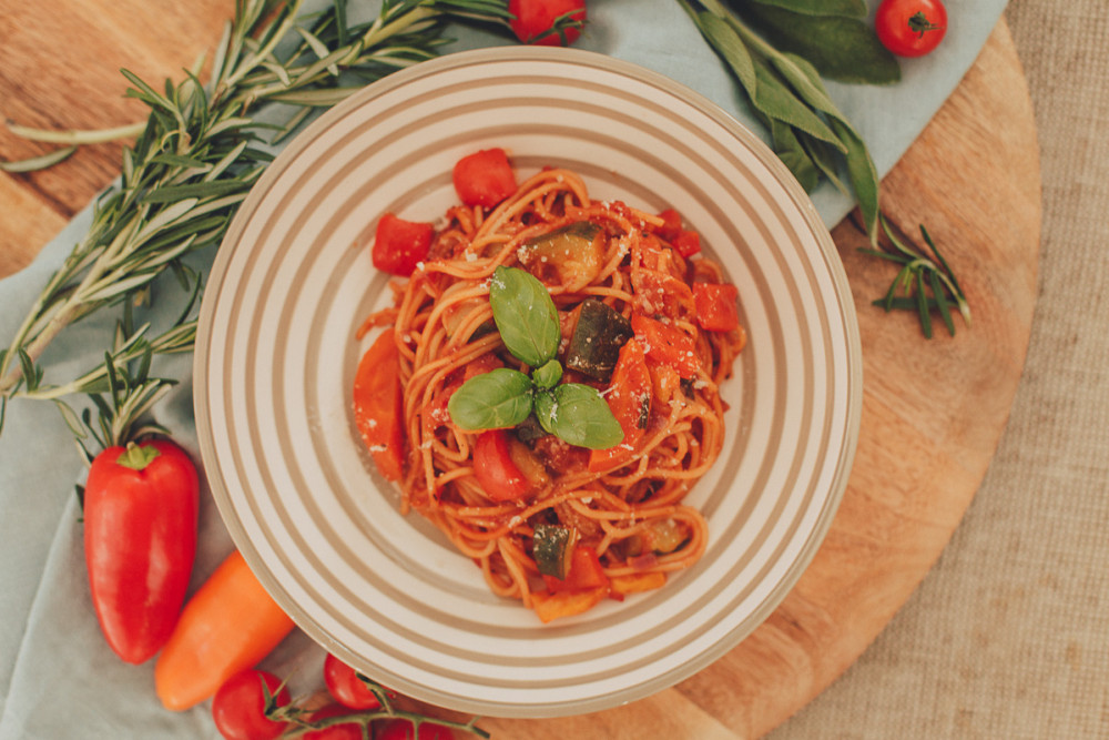 Spice up your life: vegetarische Gemüse-Pasta