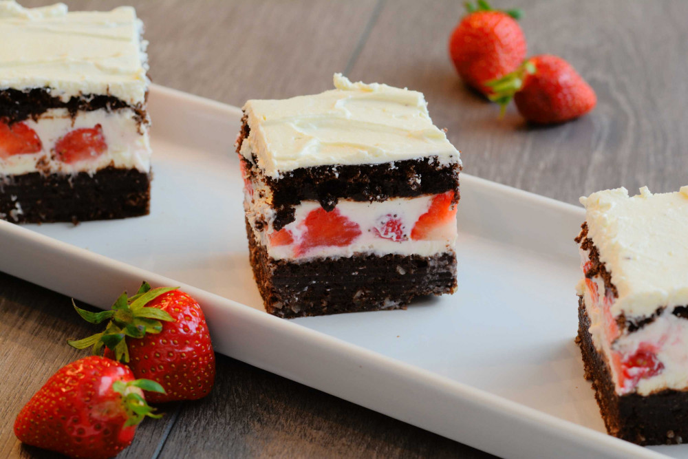 Low Carb Schoko-Erdbeer-Tiramisu