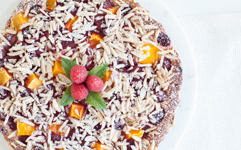 Sommerkuchen ohne Reue: Lowcarb Mango-Himbeer-Tarte