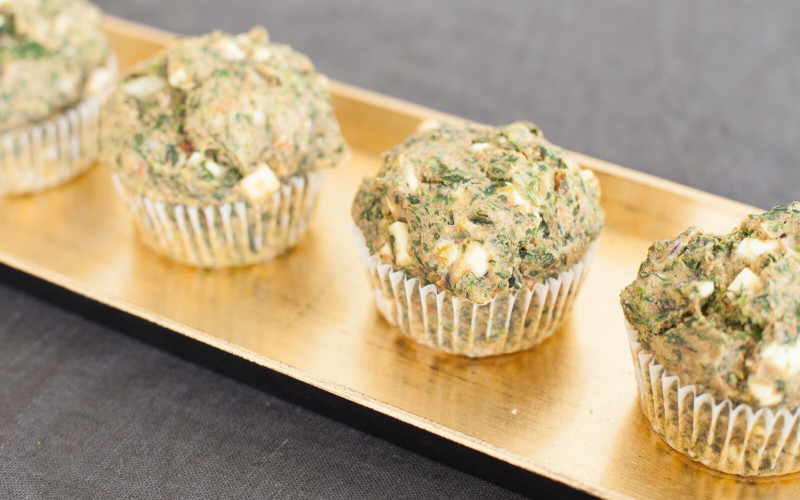 Schnell und gesund: Spinat-Feta-Muffins