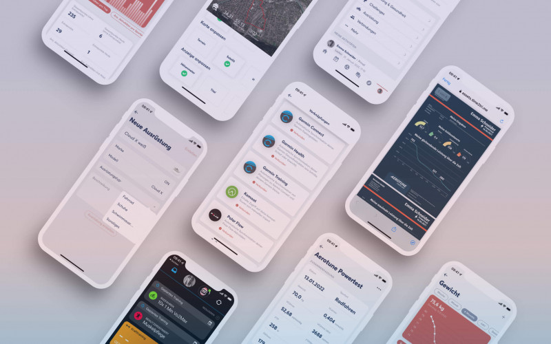 Verknüpfungen mit Garmin Training und Aerotune & Ausrüstung - Update Athlete App im Januar 2022