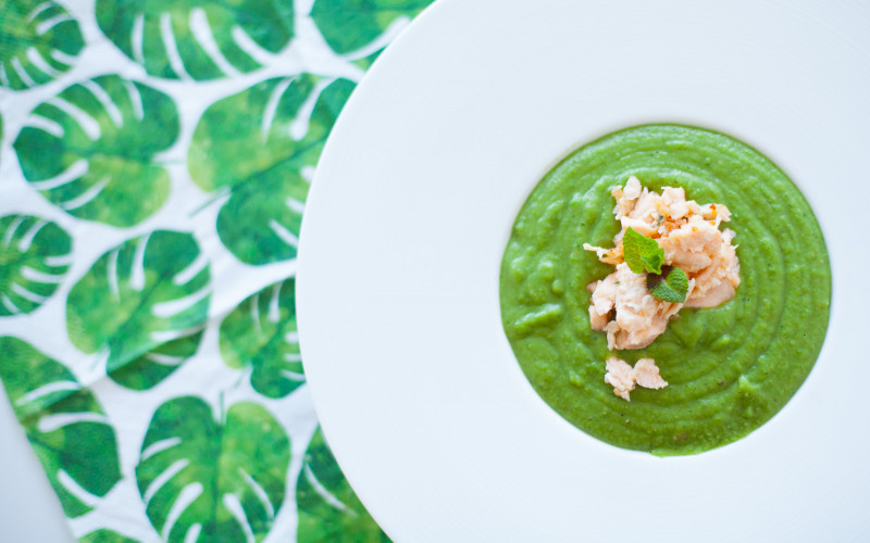 Green Protein: Erbsensuppe mit Einlage