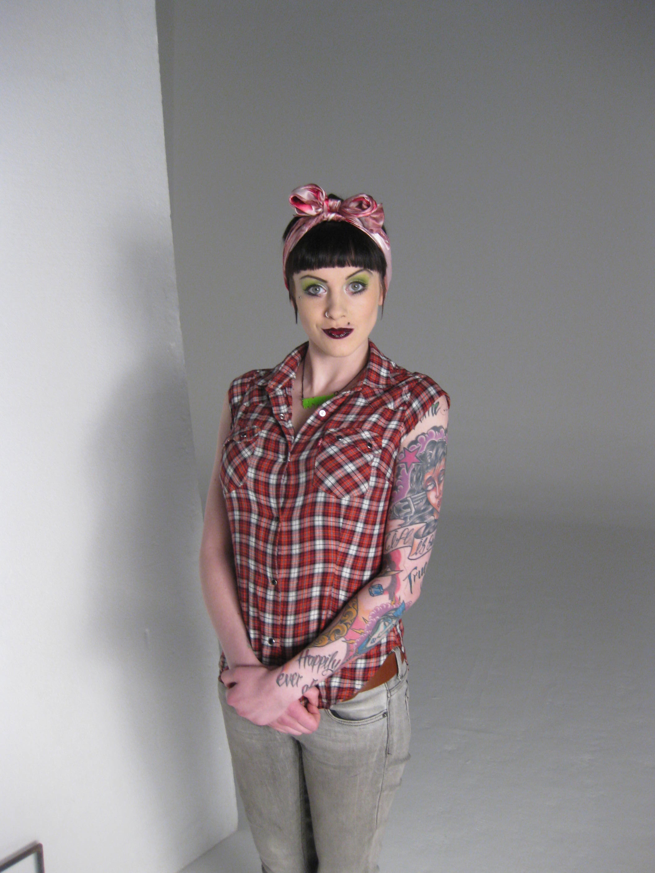 Behind the scenes on the Tatty Devine Name Necklace shoot