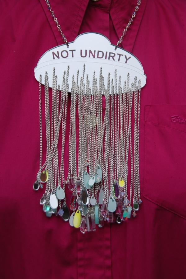 Silvia Ziranek in Tatty Devine Shower Necklace Silvia Ziranek in Tatty Devine Shower Necklace