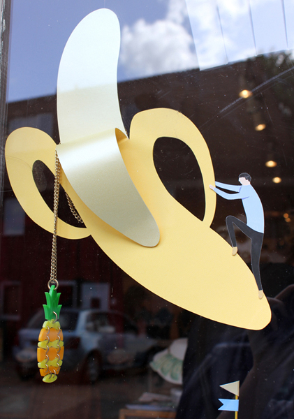 Amy Harris' Window Display for Tatty Devine Brick Lane