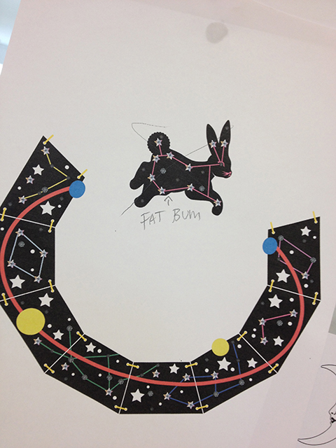 Tatty Devine Sky Lab Rabbit Brooch and Necklace