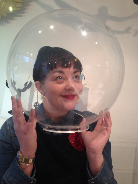 Tatty Devine's Katie in the Brick Lane store