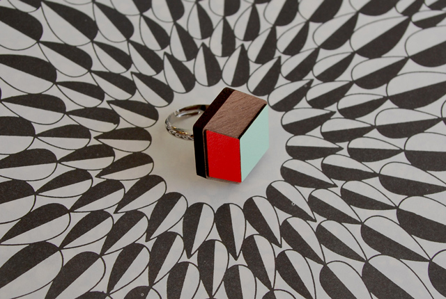 Tatty Devine Geometric Ring Autumn Winter 2014