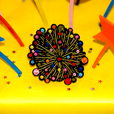 Tatty Devine Deluxe Firework Brooch Workshop with Harriet Vine MBE