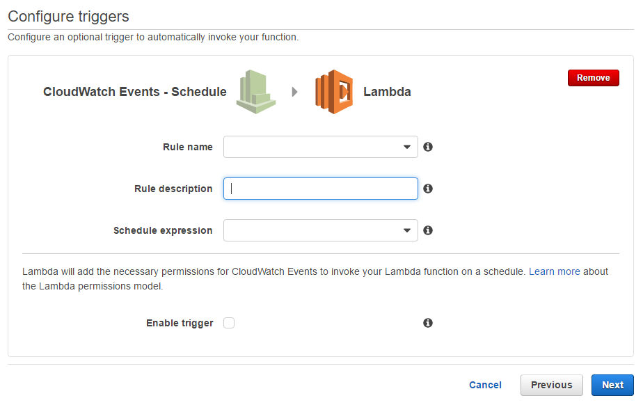 Create scheduled trigger