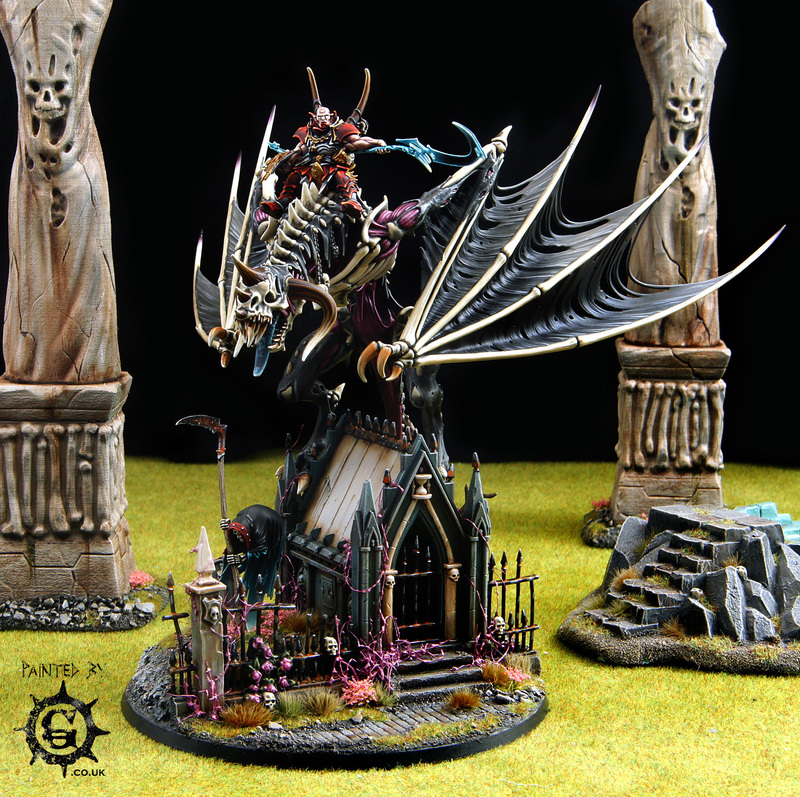 Omulous Dracoth Vampire Lord on Zombie Dragon Soulblight The