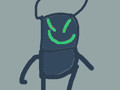 Black phantom has a gun 