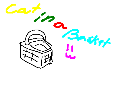 .:Cat in a Basket:. Chuu~~!