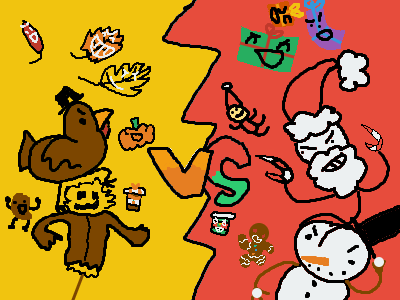 Which holiday? Thanksgiving VS Christmas