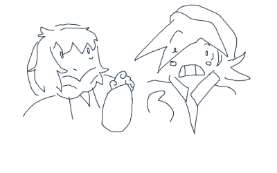 me n LK in wests artstyle idk I'm bored