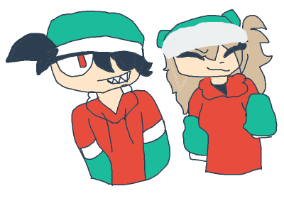 SOMEONE needs to draw me and WEDSEN under mistleto