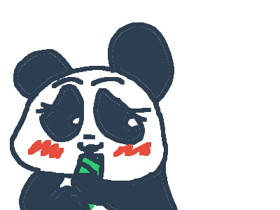 Panda eating (GIFT FOR MY SISTER)