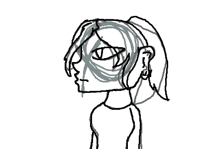 drew a human again