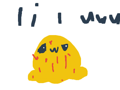 new blob lil uwu thing he dos in comments