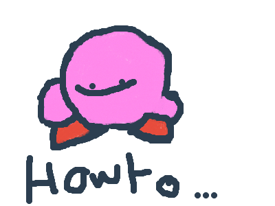 How to make K I R B Y