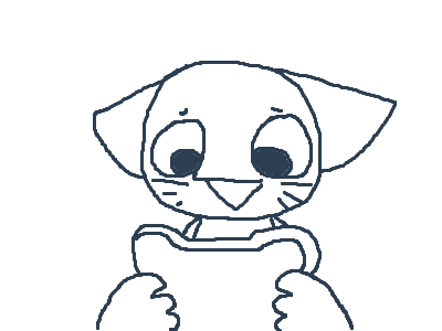 Kitty eating bread :3 o3o