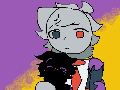 Hugging the shadow creature! Riza!