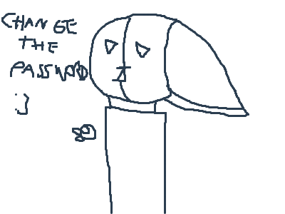 change the password xd