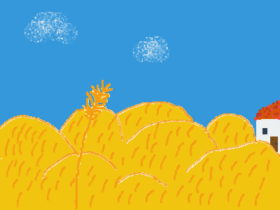 Windy Wheat-field