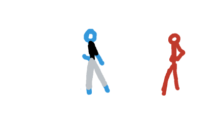 Lazy reversal red black flash