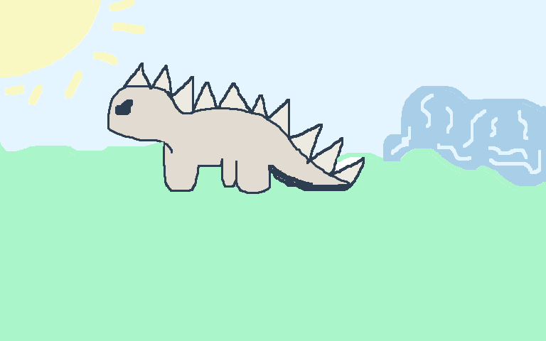 i drew a dino