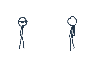 Cool gun guy vs Skilled Swordsman