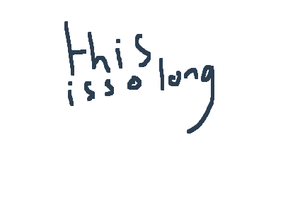 not longer but maybe.