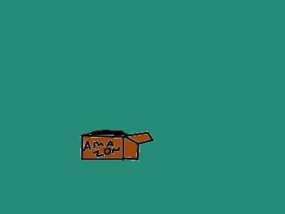 Ginger cat jumping in and out box