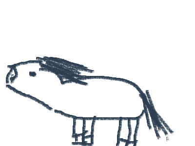 Så här målar jag en häst