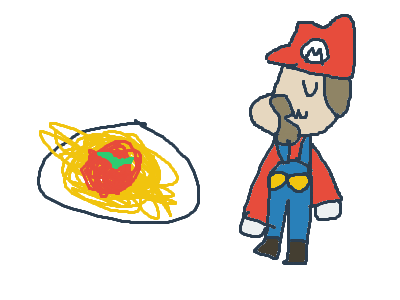 the spaghetti of mario