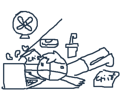 A Representation of how my life is going in quaran