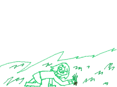 I WAS JUST TRYING TO EAT SOME GRASS-