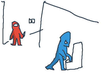 Among Us Bystander Fights back